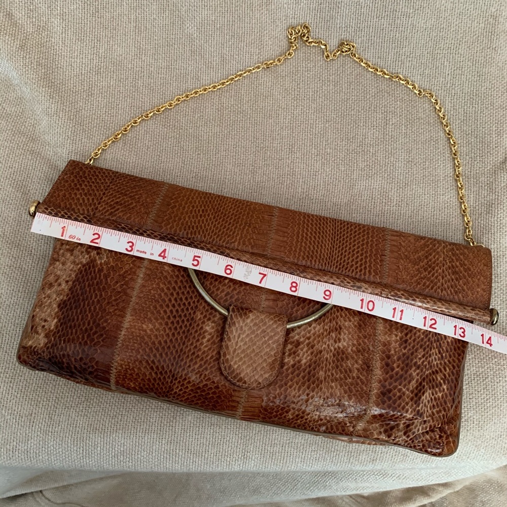 Vintage Caprice Authentic Python Clutch - image 8